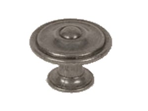 Bouton De Meuble Rond Argent Zamak H.26 X L.35 X P.35 Mm