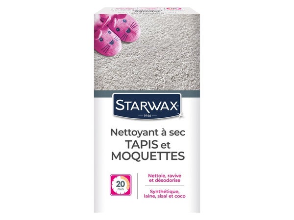 Nettoyant à sec tapis et moquette, STARWAX, 0.5 kg