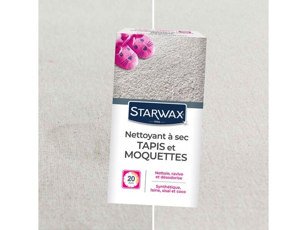 Nettoyant à sec tapis et moquette, STARWAX, 0.5 kg