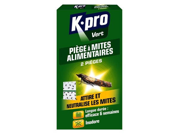 Lot de 2 pièges insecticides pour mites alimentaires, KAPO