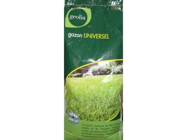 Gazon Universel Geolia, 10 Kg, 350 M²