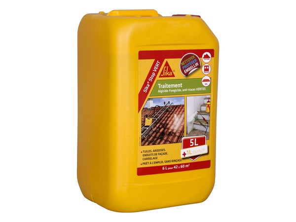 Traitement Pour Toitures, Façades Et Terrasses Sika, 6 L 