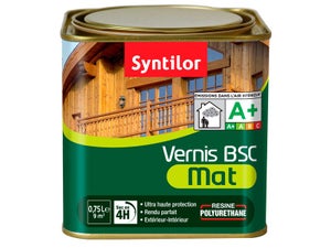 Vernis bois extérieur SYNTILOR BSC incolore mat 0.75 L