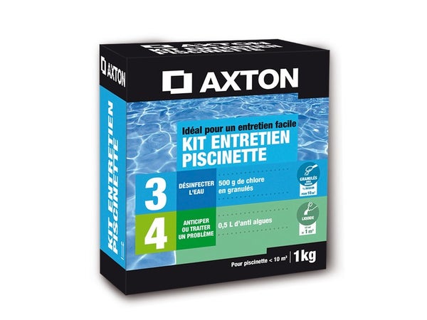 Kit d'entretien piscinette au chlore AXTON, pastille Voir les détails du produit