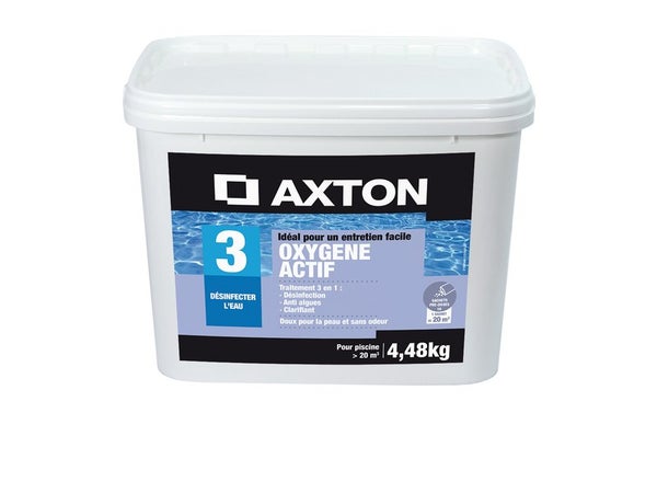 Oxygène actif pour piscine AXTON, granulés 4.48 kg