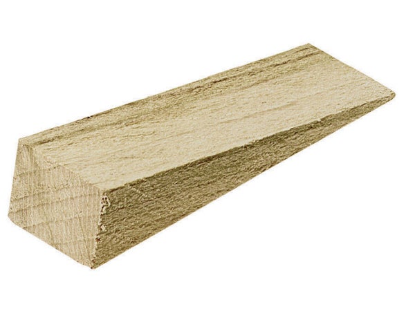 Bloque-porte bois poli, HETTICH, L.9 x H.2.4 x l.2.9 cm