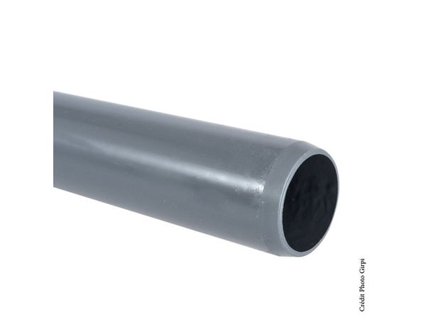 Tube d'alimentation en PVC, diam. 50 mm, en barre de 2 m