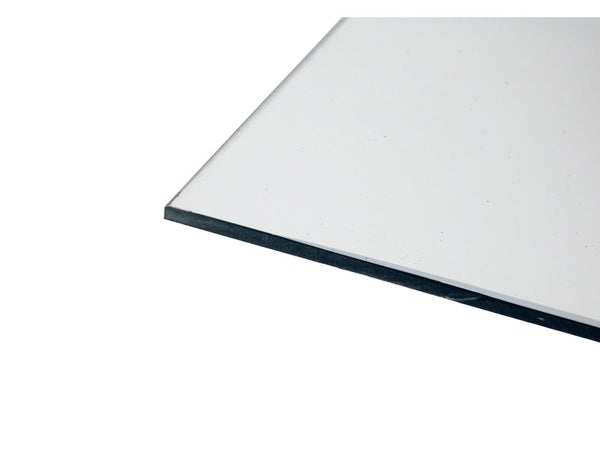 Plaque polyéthylène blanc Lisse L.100 x 50 cm x Ep 2.5 mm