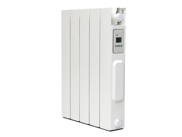 Radiateur électrique à inertie sèche Caraïbes confort vertical, UNIV'R CHAUFFAGE, 1000 W blanc