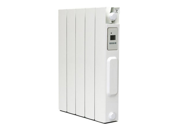 Radiateur électrique à inertie sèche Caraïbes confort vertical, UNIV'R CHAUFFAGE, 750 W blanc