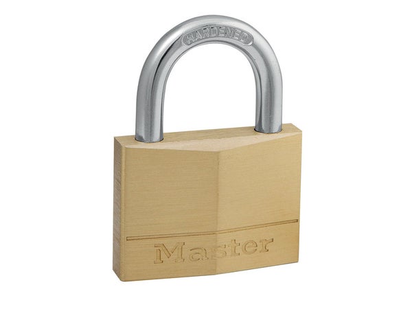 Master Lock 150Eurd Cadenas À Clé En Laiton, Doré, 6,8 X 5 X 1,4 Cm