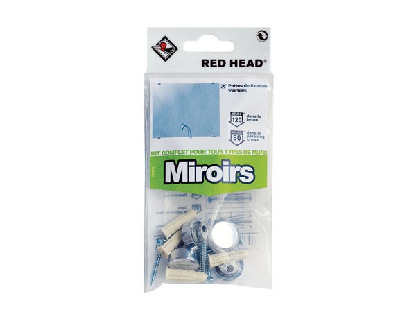 Kit Chevilles À Expansion Miroir Red Head, Diam.6 X L.25 Mm