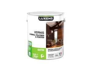 Vernis Poutre Et Lambris Satin, Luxens, Incolore Satiné, 2.5L