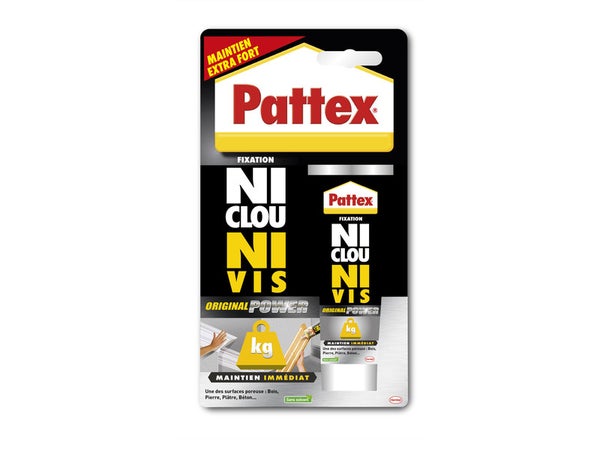 Colle de fixation ni clou ni vis easy power, PATTEX, 52 g blanc
