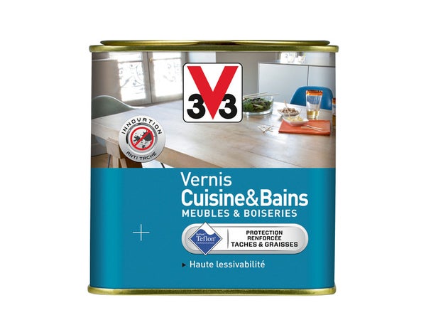 Vernis Cuisine Et Bain V33, Incolore Satiné, 0.75L