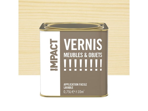 Vernis Meuble Et Objet Vernis Meubles Et Objets Impact, Incolore Satiné, 0.75L