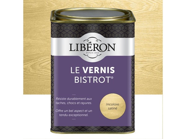Vernis Meuble Et Objet Bistrot® Liberon, Incolore Brillant, 1L