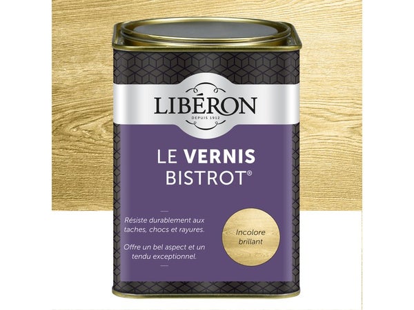 Vernis Meuble Et Objet Bistrot® Liberon, Incolore Satiné, 1L