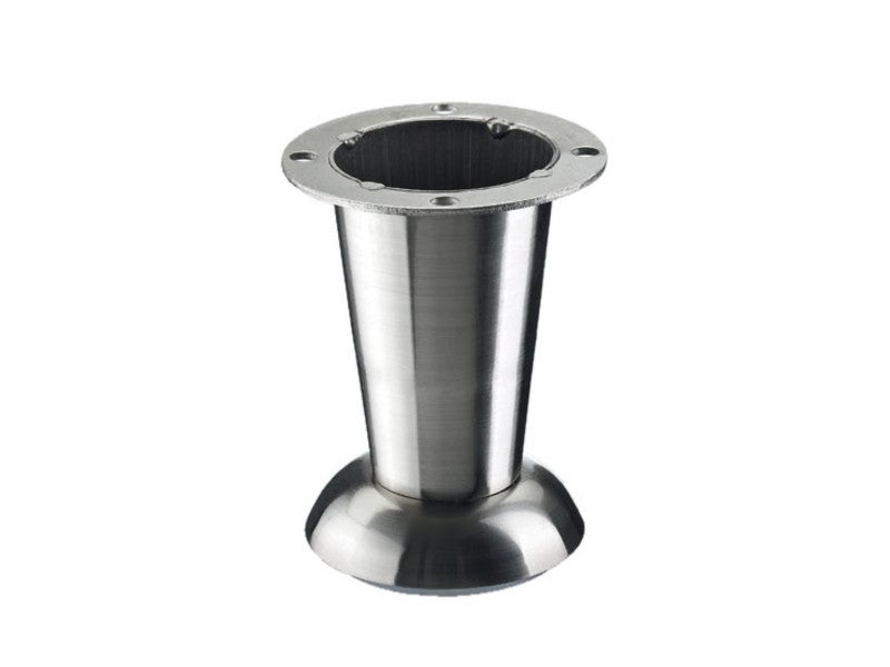 Homey Lot De 6 Pieds Pour Sommier Ou Base Tapissée Cylindriques Gris - Hauteur 25 Cm