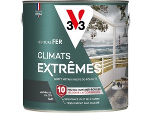 Peinture fer extérieur Climats extrêmes® V33 anthracite mat 2 l