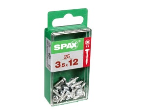 Lot De 25 Vis Acier Tête Ronde Torx Spax, Diam.3.5 Mm X L.12 Mm