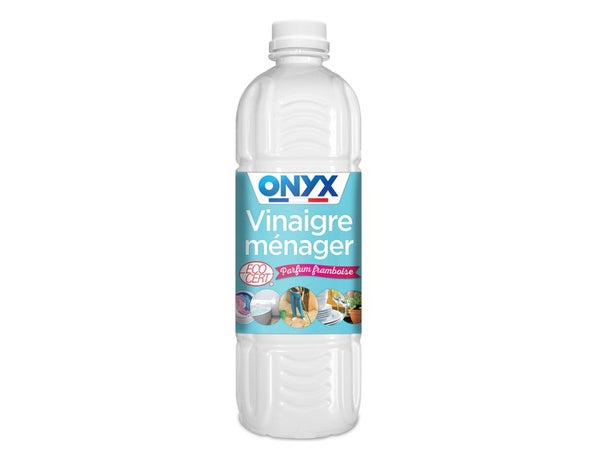 Vinaigre ménager 14° liquide ONYX, parfum framboise, 1L
