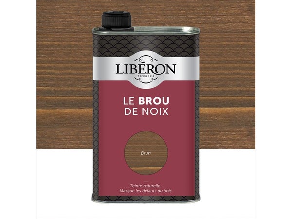 Brou De Noix Liberon, 0.5 L, Brun Foncé