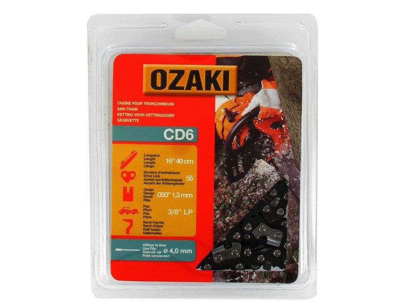Chaîne De Tronçonneuse OZAKI .325 E66 - Traitement Titanium, Jauge 1.1mm, Profil Semi-carré - 66 Entraîneurs - 2