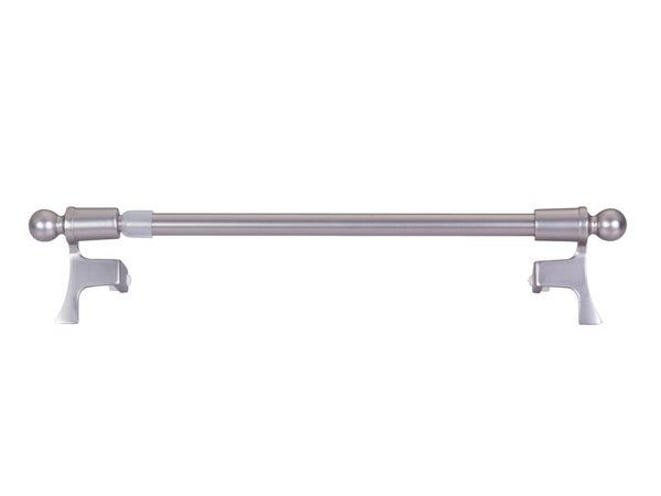 Kit tringle HELIX diam. 7/9 mm gris mat 80/140 cm métal