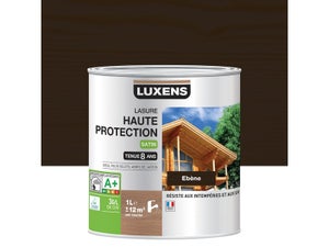 Lasure LUXENS Haute Protection 8 ans ébène satiné 1 L