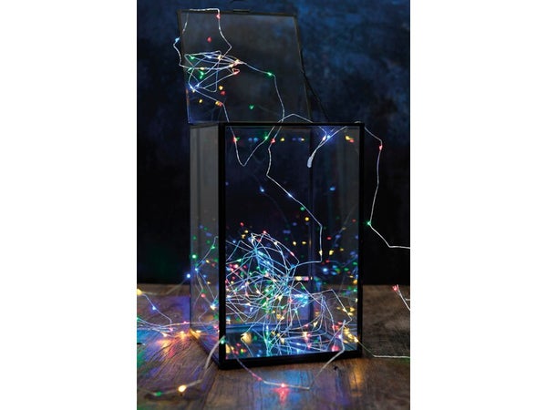 Guirlande électrique 7.5 m lumineuse de Noël Microled, 150 leds multicouleur
