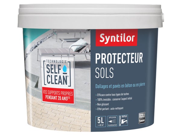 Imperméabilisant Sol Extérieur Self-Clean Syntilor Incolore Mat 5 L