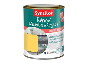 Peinture meuble et boiserie Rénov' SYNTILOR jaune mat 250 ml