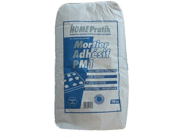 Mortier adhésif PM1, HOME PRATIK, 10 kg
