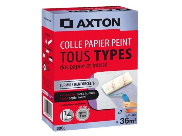 Colle poudre tous papiers peints, AXTON, 0.3 kg