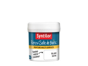 Testeur peinture salle de bains Rénov'salle de bains SYNTILOR blanc satiné 0.075 l