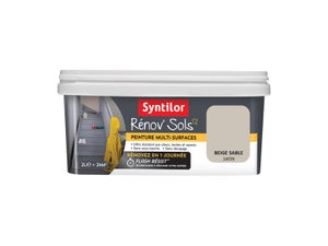 Peinture, carrelage et bois Renov soL SYNTILOR, beige sable satiné, 2L