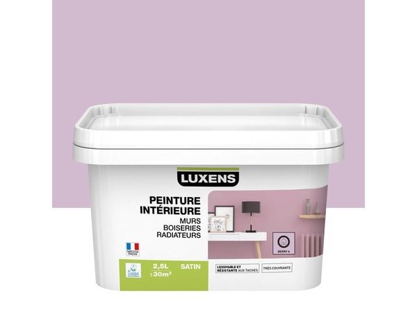 Peinture, Mur, Boiserie, Radiateur, Multisupports Luxens, Berry 6, Satiné, 2.5 L