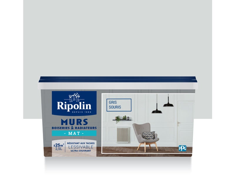 Peinture d'Apprêt Ripolin Gris Mat main image 1