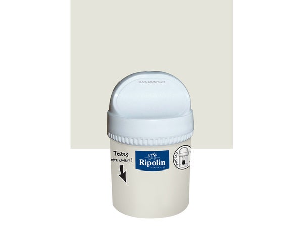 Testeur peinture blanc champagny mat Intérieur RIPOLIN 75 ml