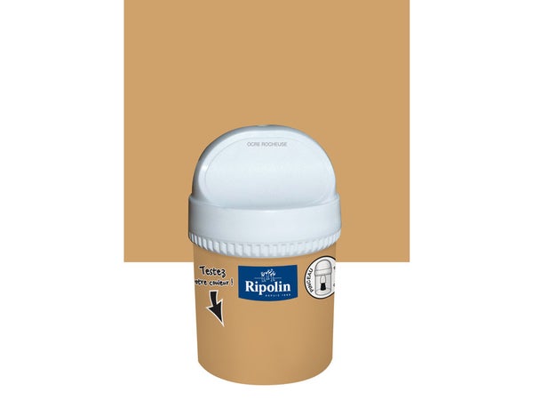 Testeur peinture ocre rocheuse satiné Intérieur RIPOLIN 75 ml