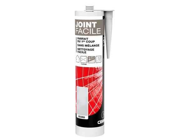 Joint Pâte Carrelage Cermix Gris Moyen 310 Ml Joint Facile Gris Moyen 1M²