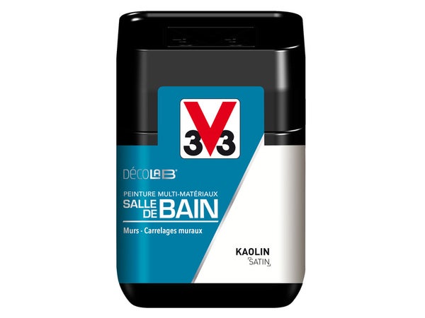 Testeur Peinture Salle De Bains Toute Surface Décolab® V33 Kaolin Satiné 0.075 L