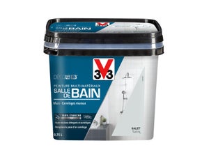 Peinture Salle De Bains Carrelage Et Meuble Décolab® V33 Gris Galet Satiné 0.75L