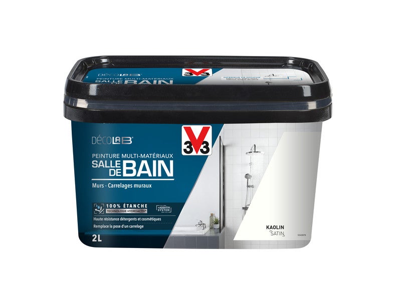 Peinture sol, carrelage Décolab® V33, blanc satiné, 2 l
