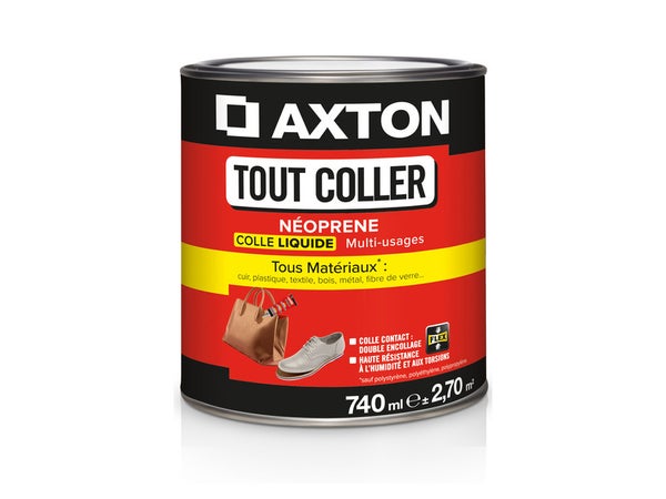 Colle Néoprène Liquide Tout Coller Axton, 740 Ml