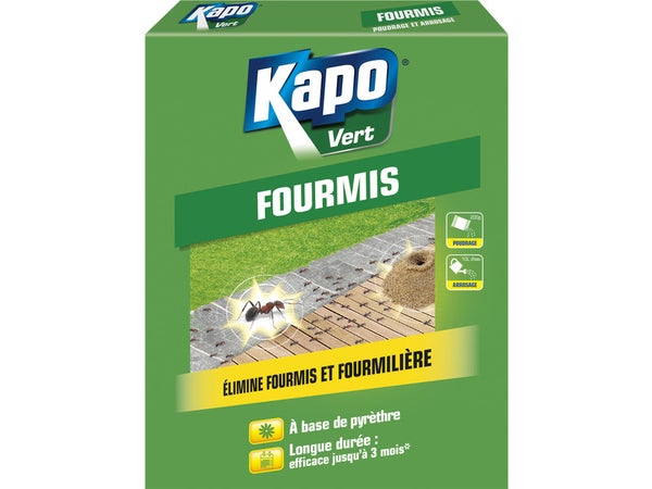 Granule antifourmis / fourmilière, KAPO VERT, 200 g