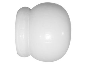 Lot De 2 Embouts Anglais Inspire, Blanc Satiné Diam.28 Mm