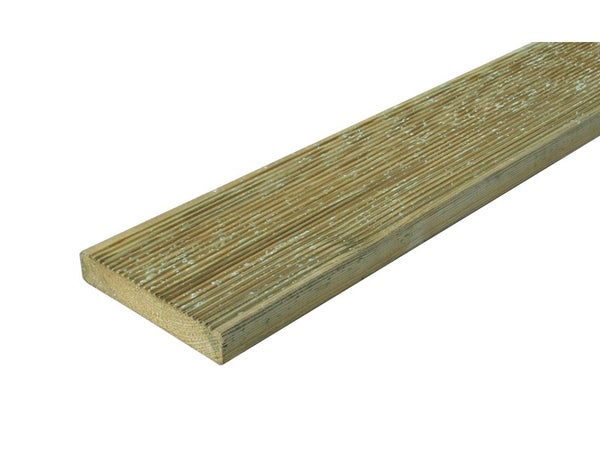 Planche en bois naturel Nysa, 240 x 12 cm x Ep. 21 mm