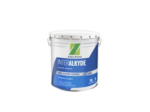 Peinture Mur, Plafond Et Boiserie Zolpan Inter Alkyde Blanc Mat, 15 L